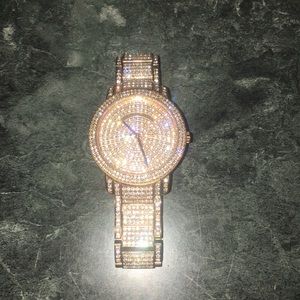 Rose gold diamond Michael Kors watch!